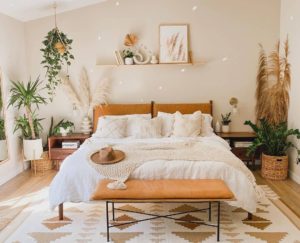 quarto com plantas